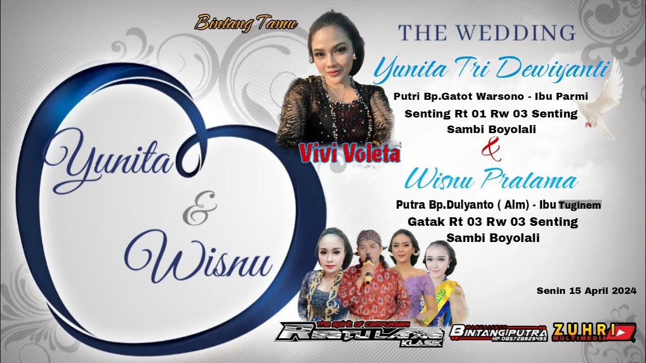 🔴LIVE CS RESTU LARAS | WEDDING YUNITA & WISNU | BINTANG PUTRA AUDIO | SENTING SAMBI,15 APRIL 2024