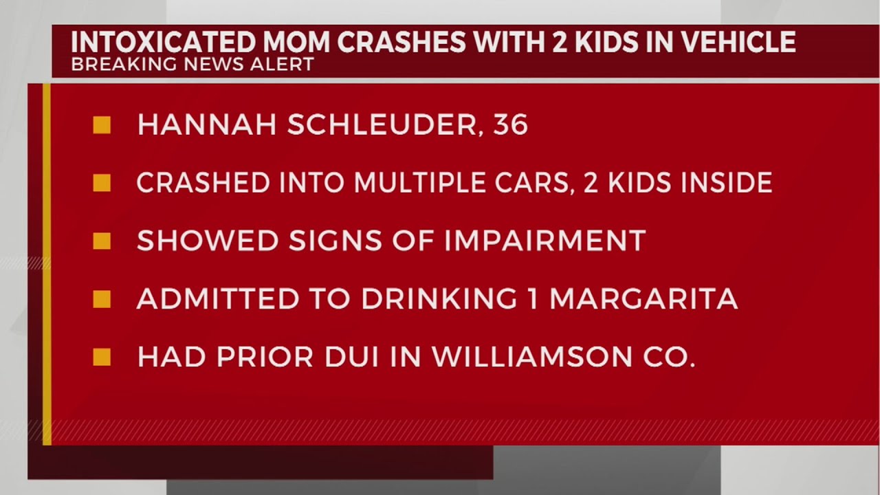 Drunk mom crashes with kids in vehicle - YouTube