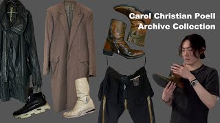 CAROL CHRISTIAN POELL ARCHIVE COLLECTION: Laser Cut Coat, Gloved Parka, Drip Sneaker, Tornado Boots