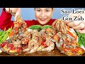 EP.821|กินตำปูไข่ดองกุ้งสดเผ็ดๆ‼️ปูไข่ดองไข่แน่นๆเยิ้มๆกุ้งสดเด้งๆมะระขี้นกกรอบๆแซ่บๆจ้า|พร้อมวิธีทำ