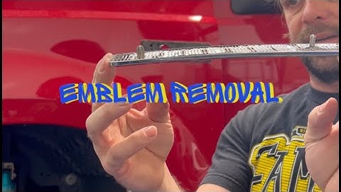 How to professionally remove emblems on a 2005 F-350 #detailing #autodetailing #ford #emblem #howto