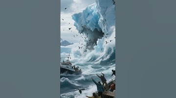 Massive Glacier Collapse into the Ocean 🌊❄️ | AI Disaster Simulation