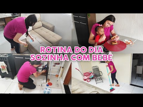 MINHA ROTINA DO DIA SOZINHA COM BEBÊ | Maria Eduarda