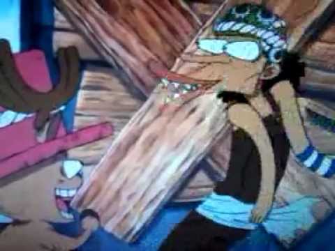 Hilarious One Piece Usopp "bite me" clip from Episode 147