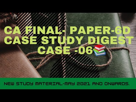 ca final paper 6d case study digest index