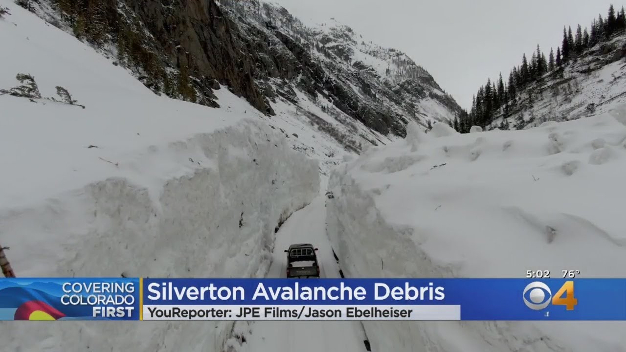 Avalanche Debris Covers County Road In Silverton YouTube
