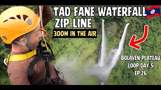 Conquering My Fears: Tad Fane Waterfall Zipline - Bolaven Plateau D5 (Laos Motorbike Trip 🇱🇦  Ep26)