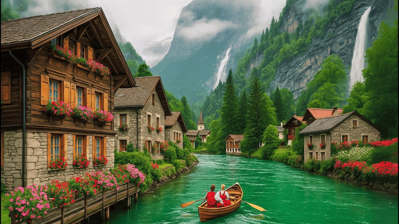 La vida en los PUEBLOS junto al LAGO más HERMOSO de SUIZA, Brienz e Interlaken Pueblos de Otro Mundo