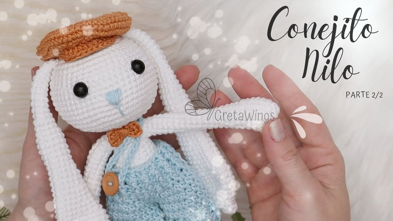 Conejito Nilo Parte 2/2  Amigurumi Crochet tutorial-Sub 🇺🇸🇪🇸/ GretaWings
