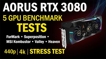 AORUS RTX 3080 5 GPU BENCHMARKS FurMark • Superposition • Kombustor • Valley • Heaven 1440p | 4K