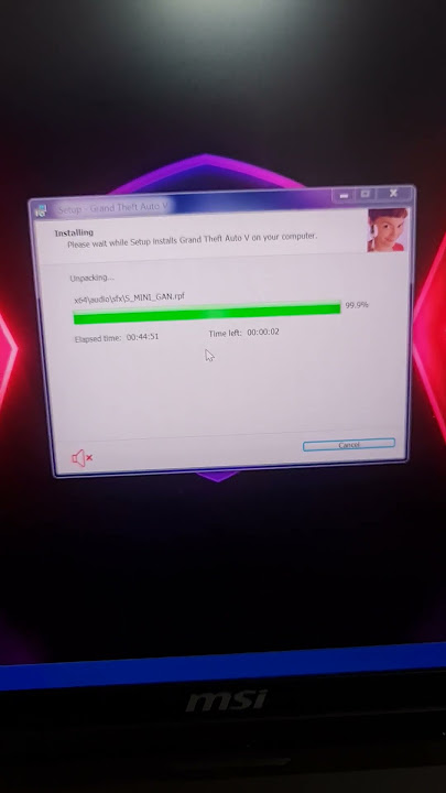 GTA 5 Quick Installation time *Fitgirl Repack* #GTA5 #fitgirl #MSI #gaming