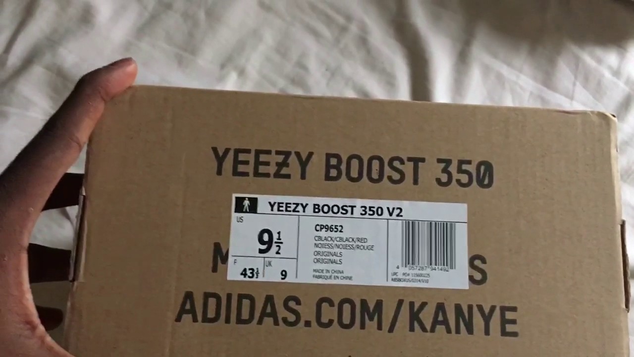 yeezy bred v2 box