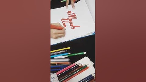 How to write the name "Musab Umair "(caligraphy)