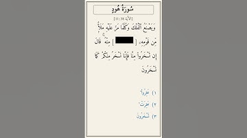 تحدّي أكمل الآية — سورة هود [11:38]