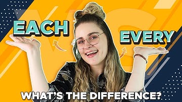 EACH vs EVERY 🤔 | What