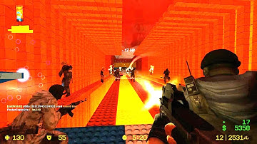 Counter Strike Source Zombie Escape mod online gameplay on Fapescape map