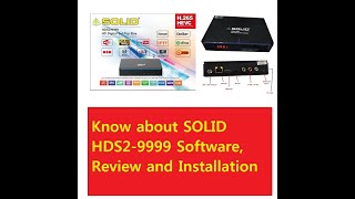 Famous Know about SOLID HDS2-9999 Software, Review and Installation Profile