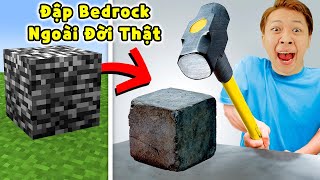 Minecraft VINH ĐẬP BEDROCK NGOÀI ĐỜI THẬT ?? THỬ THÁCH ĐỘC LẠ ... || MÌNH GỌI ĐIỆN FAN VÀ CÁI KẾT