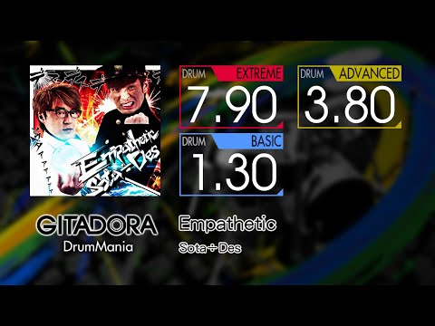 【GITADORA】 Empathetic (EXTREME ~ BASIC) Drum