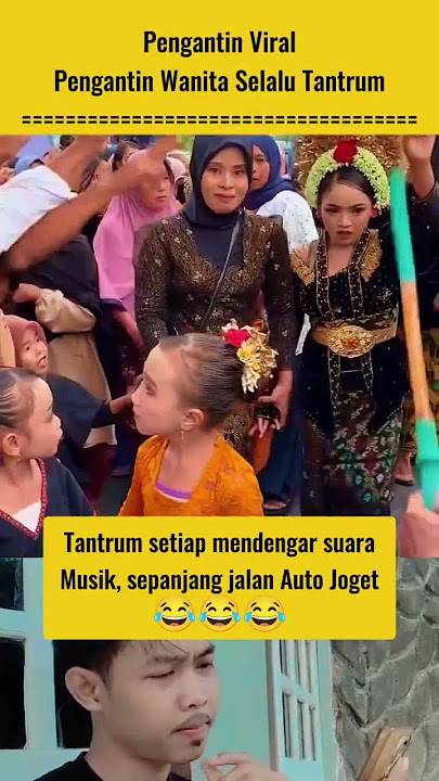 Pengantin Viral, Pengantinnya kalau mendengar musik langsung joget #short #trending #viral #fyp