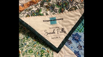 Binding your quilt - Joining the ends with a diagonal seam
