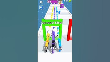 Merge Gun Run 3D | Level 58 | 3D gameplay✅- Android IOS games #3dgames #3d #shortsgame #shorts