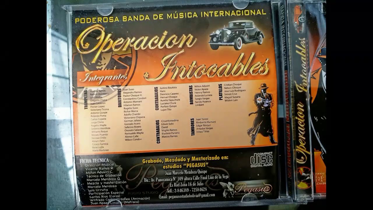 INTOCABLES TEMAS CLÁSICOS EN BOLIVIA Y EN EL MUNDO OPERACIÓN INTOCABLES ORIGINAL