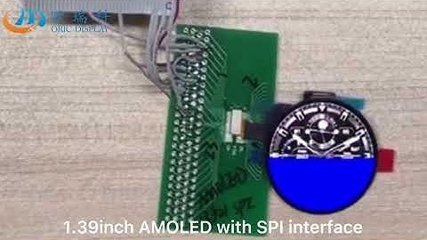 1 39inch 454x454 resolution AMOLED SPI interface video ORIC DISPLAY