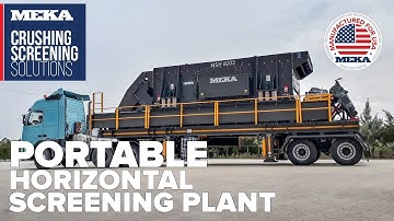 MEKA Portable Horizontal Screening Plant - Engineered and Manufactured for the USA