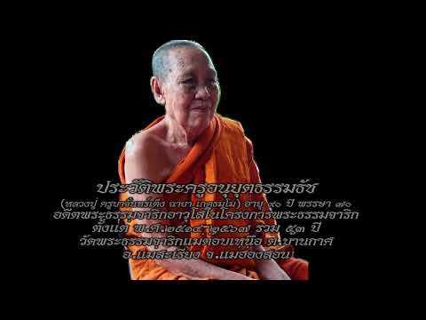 ประวัติ พระครูอนุยุตธรรมธัช ครูบาจั๋นทร์เต็ง อดีตพระธรรมจาริกอาวุโส