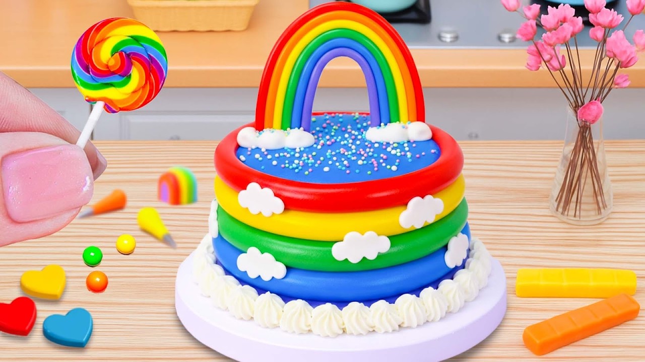Fondant Arco-Íris Especial 🌈🎂 Doce e Encantador ✨ Cake Wish