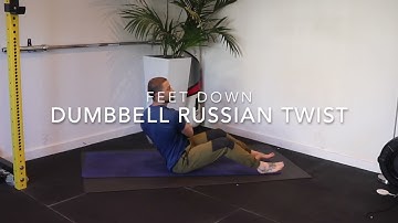 Feet Down Dumbbell Russian Twist with Patrick MoJo PT - Exercise Library