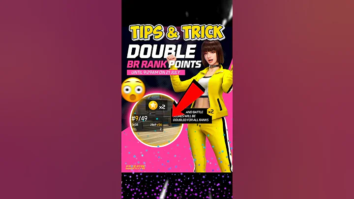 DOUBLE BR RANK POINTS GRAND MASTER PUSH | TIPS & TRICK ✨🇮🇳 #freefire