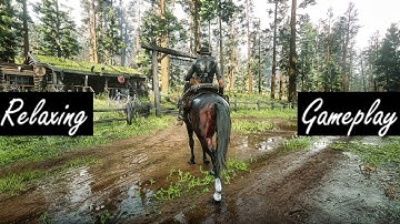 Peaceful Horse Ride in the Rain Through the Forest   |   RDR2 - Max Graphics [4K]