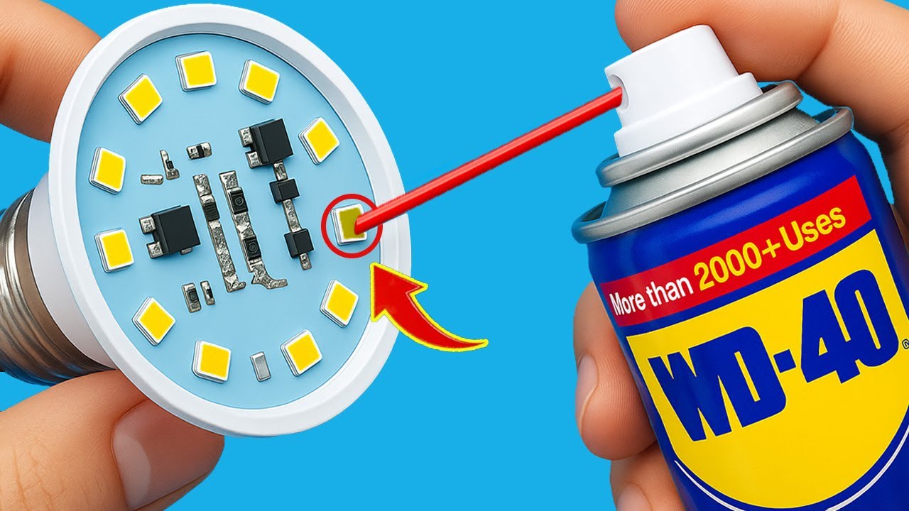Как починить светодиодную лампу за 30 секунд! Простой трюк, который может сэкономить миллионы доллар