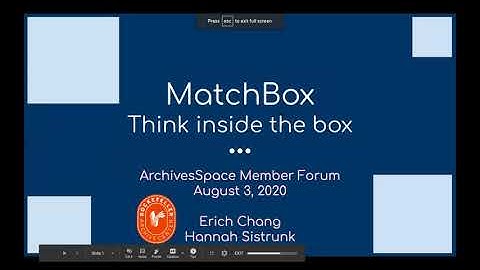 Show Us Your Plugin Session, ArchivesSpace Annual Member Forum 2020