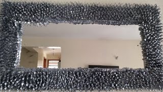 DIY mirror inexpensive using  Bristol paper @pennyjohnk screenshot 4