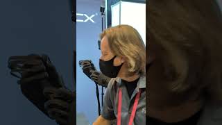 Haptx VR Force Feedback haptic gloves in action at AWE2021