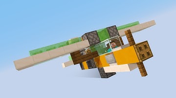 How to make a working plane in minecraft java/bedrock