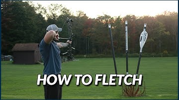 Fletching an arrow