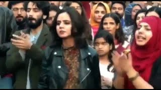 Slogans Of Arooj Aurangzeeb in Faiz Festival Faiz Mela Lahoor students Protest and political poetry