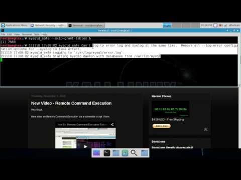 How To: Reset Linux MySQL Root user password - NetSecNow Kali Linux 2.0
