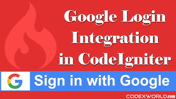 Login with Google OAuth API in CodeIgniter