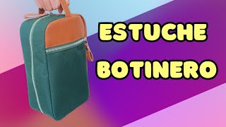 😎 Como hacer un estuche BOTINERO para caballeros ⚽ con moldes gratis para descargar