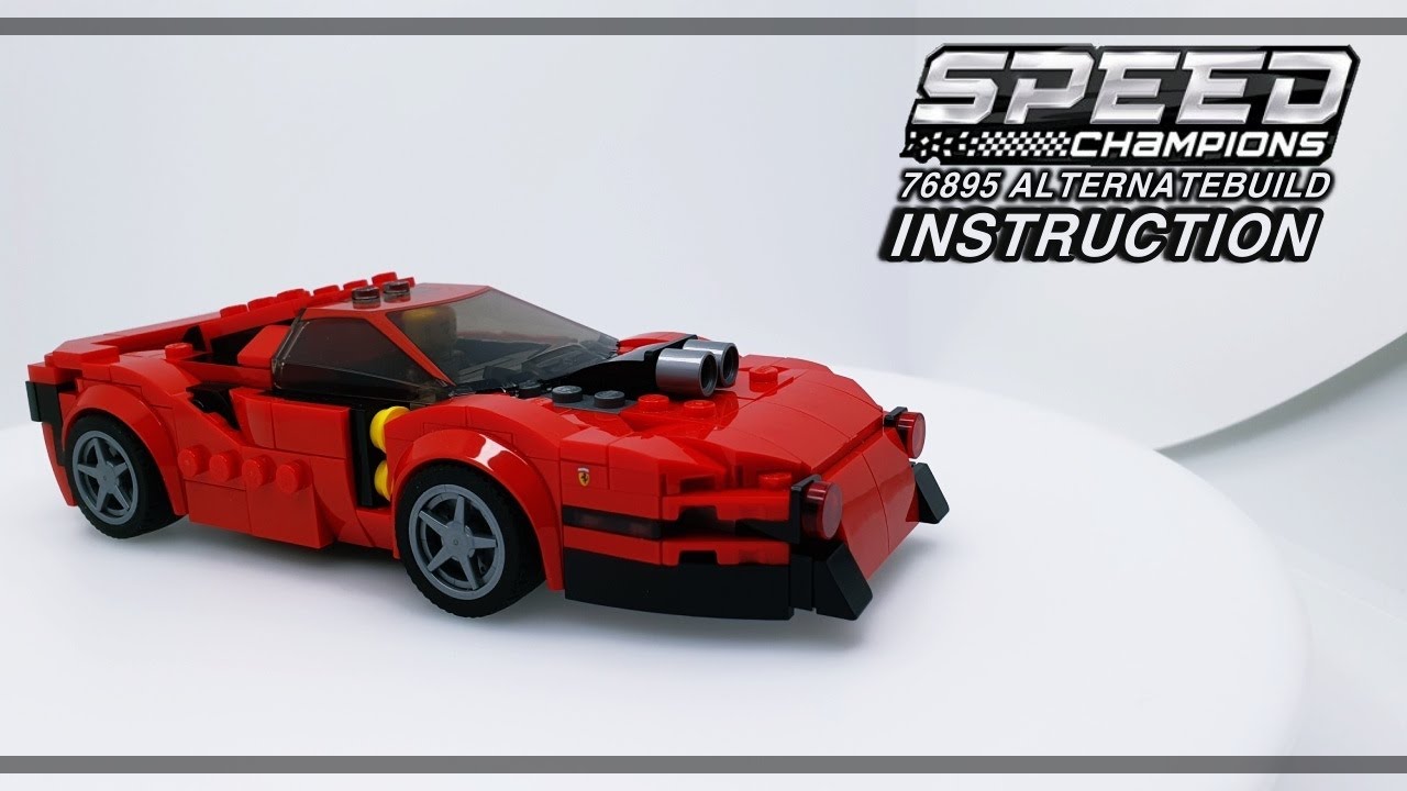 LEGO76895 Ferrari F8 Tributo ALTERNATE BUILD Super Car INSTRUCTION