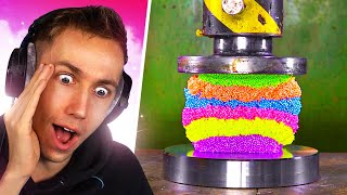 Reacting to the TOP 100 HYDRAULIC PRESS Moments