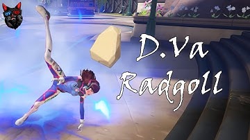 Overwatch 2 - D.Va ragdoll compilation [default skin]