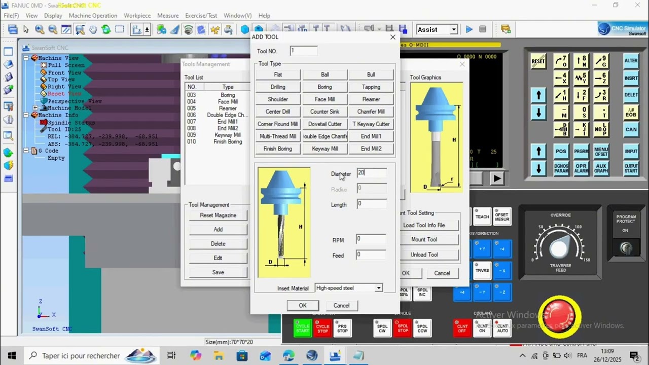 SSCNC Machine Fanuc 0MD