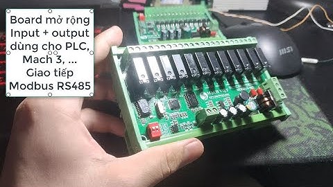 Mạch mở rộng In - Out dùng cho PLC, mach3 , ... test Qmodbus EXPANSION BOARD - MODBUS 485