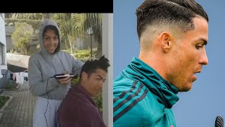 Dybala,Ramos,Cristiano Ronaldo's girlfriend gives him haircut